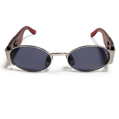 FENDI Zucca logo sunglasses metal x plastic silver x red