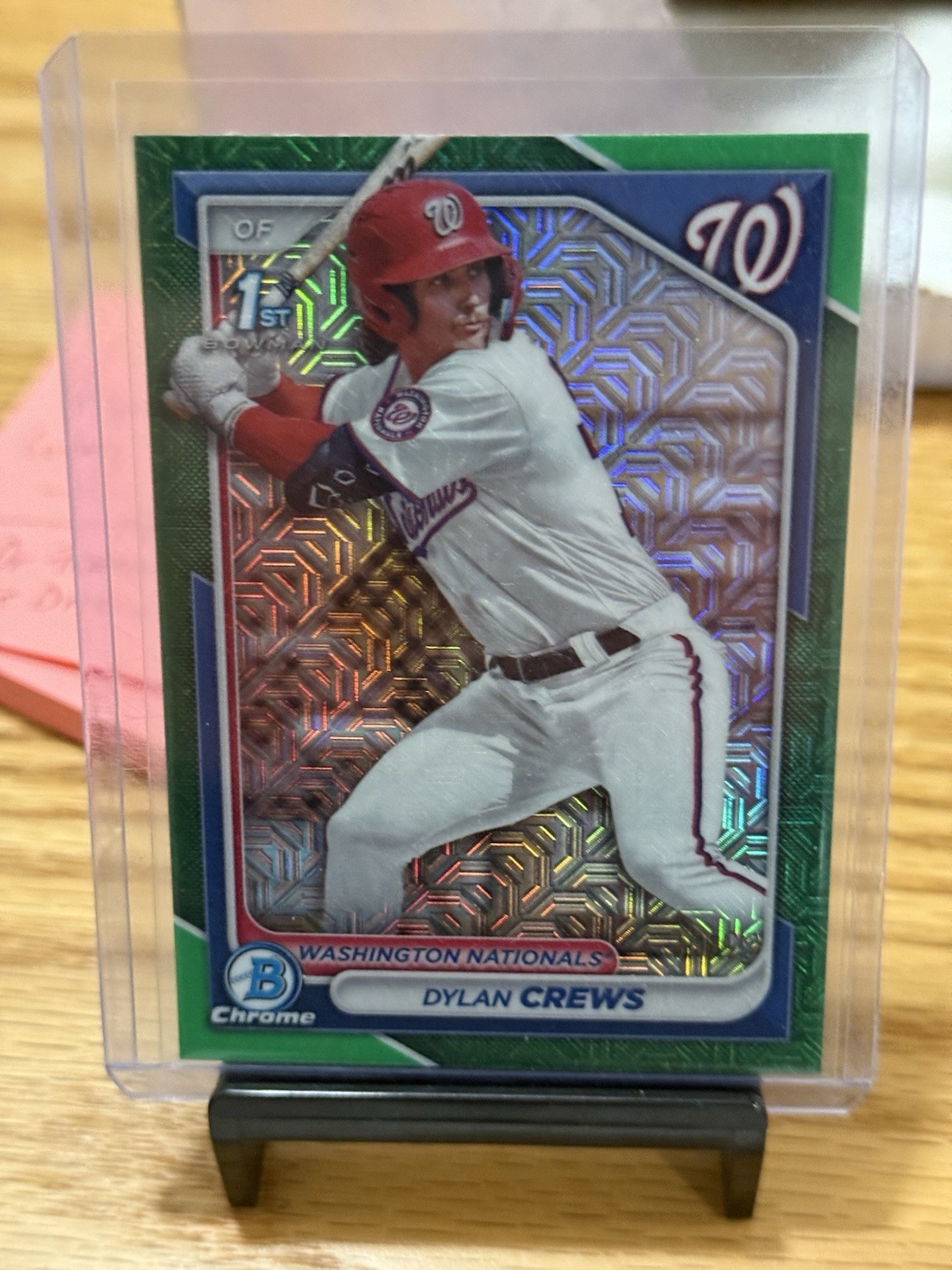 2024 Bowman Mega Dylan Crews 1st Green Mojo Refractor /99