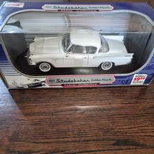 Anson 1957 Studebaker Golden Hawk White 118 Scale Die-cast Anson 1957 Studebaker Golden Hawk White 118 Scale Die-cast