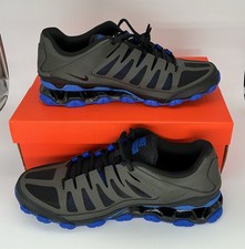 Nike Reax 8 TR Mesh Men's Training Shoes Black Racer Blue Sneakers, Size-10.5