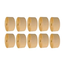 Gummed Tape 3" x 600' Water Activated Kraft Paper Non Reinforced Tapes 10 Rolls
