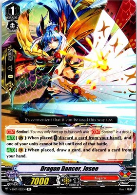 DRAGON DANCER, JOSEE V-EB07/022EN R CARDFIGHT!! VANGUARD MP