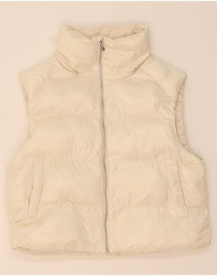 Puma Damen Padded Gilet UK 6 XS Off White Polyester DG07