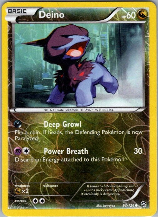 Deino (93) 93/124 Reverse Holo Common Dragons Exalted MP