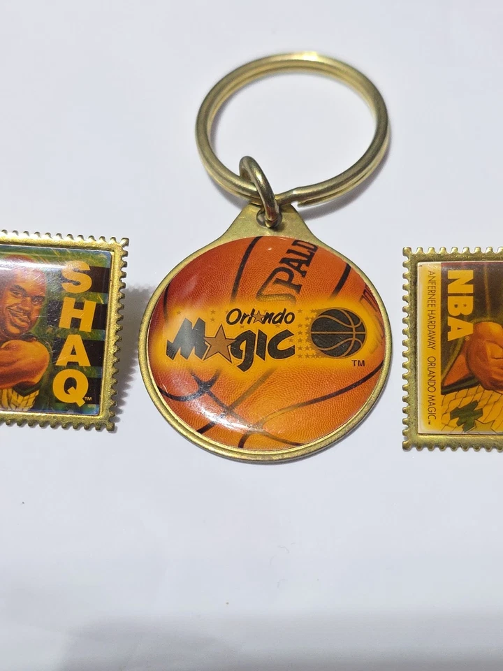 Shaquille O'Neal Penny Hardaway Orlando Magic Vintage NBA Pin  Basketball Key  - Image 3 of 4