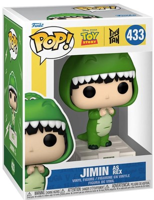 Funko BTS Toy Story x TinyTAN POP! Rocks Jimin as Rex Vinyl Figure #433