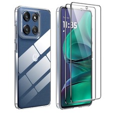 2 Pack Tempered Glass Screen Protector for Motorola Moto G Stylus 5G 2025 Case F