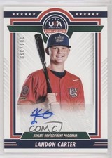 2022 Panini USA Baseball Stars & Stripes 181/399 Landon Carter #ADP1-LC Auto ni4