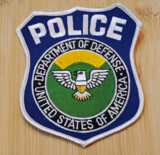 United States of America Department of Defense Police Patch Blue Patch