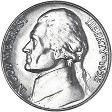 1952 S Jefferson Nickel Choice BU US Coin See Pics I429