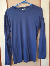 Medalist Shirt Long Sleeve Navy Stretch Base Layers Made in USA Size L