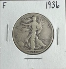 1936 Walking Liberty Half Dollar – 90% Silver – Classic U.S. Coin – Strong Detai