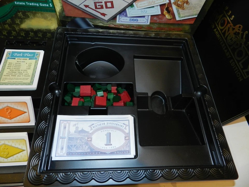 Monopoly 60th Anniversary Limited Edition Gold Board Game Complete 1 Owner - Image 4 of 4