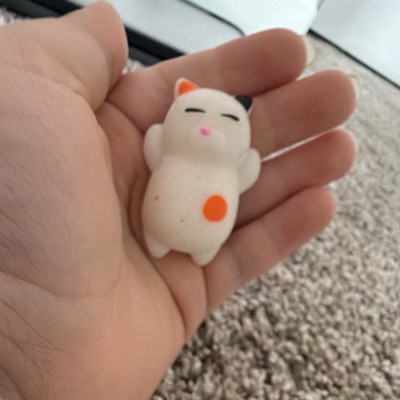 Mini Cat Tactile Squeeze Toy Squishy Fidget - White Orange Black Pink