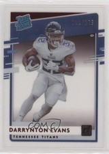 2020 Panini Chronicles Clearly Donruss Rated Rookie Red /199 Darrynton Evans z4k