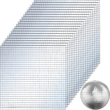 36000 Pieces Mirror Mosaic Tiles, 5 x 5 mm Self Adhesive Mirror Stickers