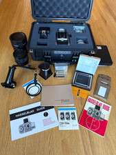 Hasselblad 500C Camera with 2 Carl Zeiss Lenses, Lots of Accessories, UNTESTED