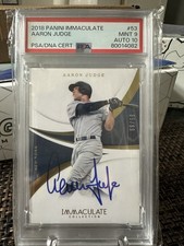 2018 Panini Immaculate Aaron Judge Auto Card 65/99