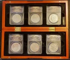 2021 Morgan Peace Dollar 6 Coin ANACS All MS70 100th Anniversary First Day Issue