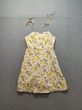 Old Navy Women Mini Dress XS Multicolor Floral Tie Strap Fit & Flare Summer