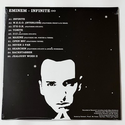 エミネムINFINITY12 レコード Eminem Infinite 1LP Vinyl Limited Black 12