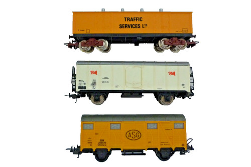 Lima+Jouf Modelleisenbahn 6707  + 3164 + 6564 Güterwagen Kühlwagen Set H0 | Condition: Gebraucht