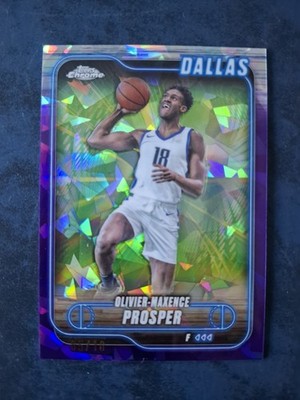Oliver-Maxence Prosper /10 Topps Chrome Sapphire Basketball 2024-25 Dallas #126