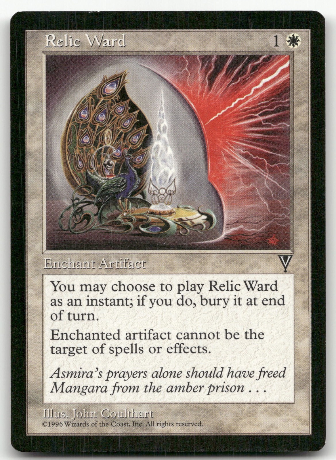 Relic Ward (LP) Visions VIS Magic MTG