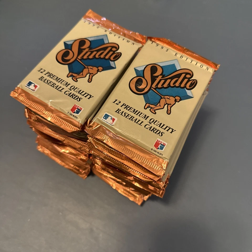 1992 LEAF STUDIO бейсбол лот из 36 запечатанных пакетов - Изображение 2 из 2