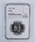 1953 Franklin Half Dollar PF66 NGC Brown Label