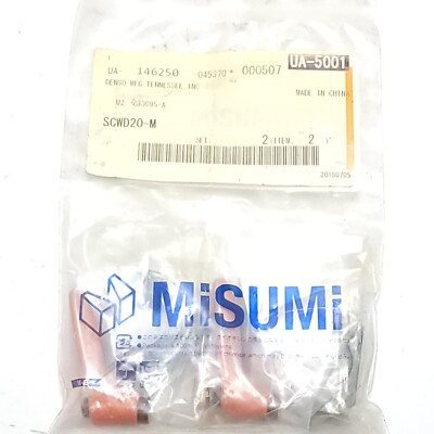 2PK Misumi Clamping Shaft Collar SCWD20-M Wedge Clamp Lever D-Cut 2 Tapped Holes
