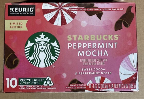 K-Cup Coffee Pods, Peppermint Mocha Naturally Flavored Coffee for Keurig Coffee - Picture 3 of 3