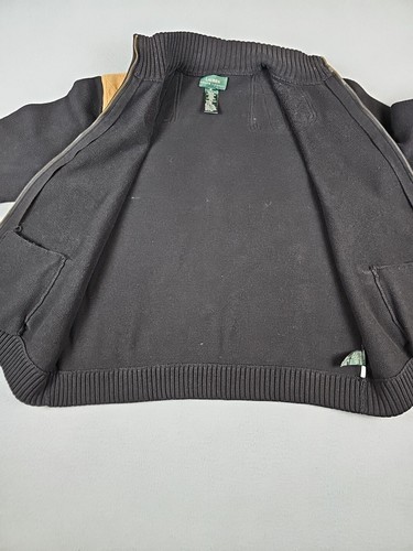 Lauren Ralph Lauren Women's Size XL Black Sweater Full Zip With Elbow Patches - Picture 9 of 14