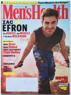 ZAC EFRON October 2022 MEN'S HEALTH Magazine | eBay