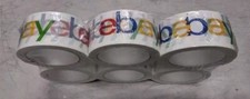 6 ROLLS OF OFFICIAL EBAY BRANDED TAPE L.E. PACKING SHIPPING SUPPLIES 75' x 2"