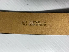 Dutyman Leather Rnger Belt Blk #301  Size 30-36 Available 