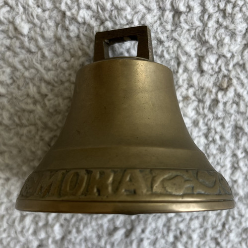 Mora Brand Antique Bell Vintage 1842 Brass Bronze Dinner Farm Bell Decor