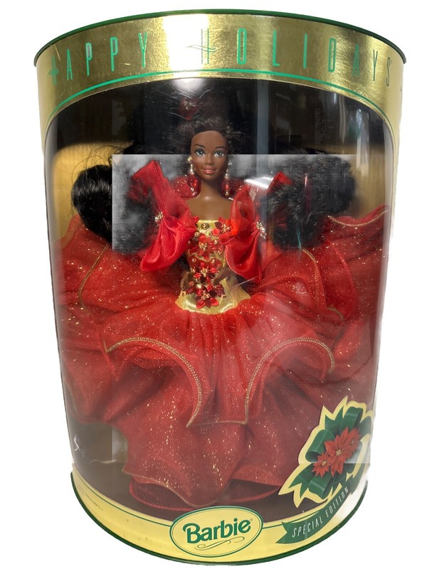 BARBIE HAPPY HOLIDAYS 1993 SPECIAL EDITION AFRICAN AMERICAN MATTEL #10911 - NEW