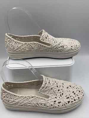 Melissa Campana Designer White platform slip-on UK US7  UK