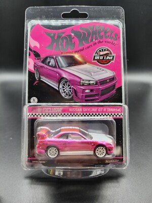 Hot Wheels RLC 2023 Pink Skyline GT-R BNR34 In-Hand | eBay