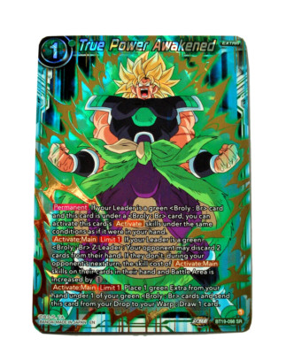 Dragonball Karte True Power Awakened BT19-098 SR Fighter's Ambition