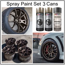 Matte Bronze Wheels Rims Spray Paint +Primer Coating 3 Cans - Free Import Fees