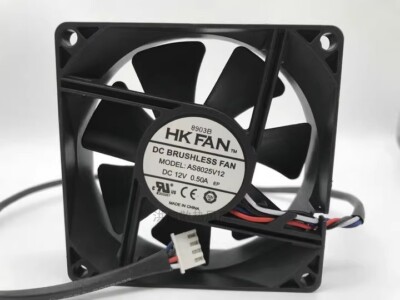 HKFAN AS8025V12 DC12V 0.50A 80*80*25MM 4-pin cooling fan