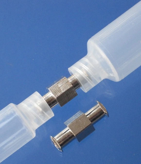 DYNAPEX Luer Lock Adapter Coupler Female to Female Fittings Nickel Plated Brass