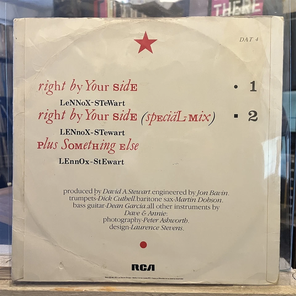 [ROCK/POP]~EXC/VG+ 12"~EURYTHMICS~Right By Your Side~[1983~RCA]~UK IMPORT~ - Image 2 of 4