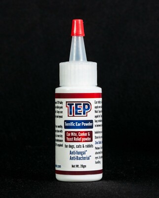 Terrific Ear Powder (TEP) For dogs, cats & rabbits