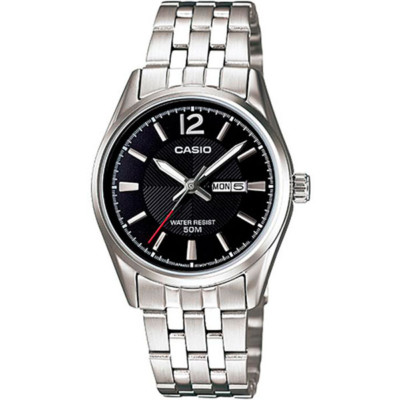 Casio LTP-1335D-1AVDF DAMENUHR STAHL SCHWARZ DATUM 29mm UNTERPREIS