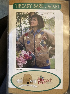 Thready Bare Jacket sizes 6-22 pattern only, Thread Bare Pattern Co.