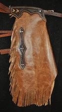 Custom Made Leather Chinks/Distressed Leather/New Chaps/Made In USA