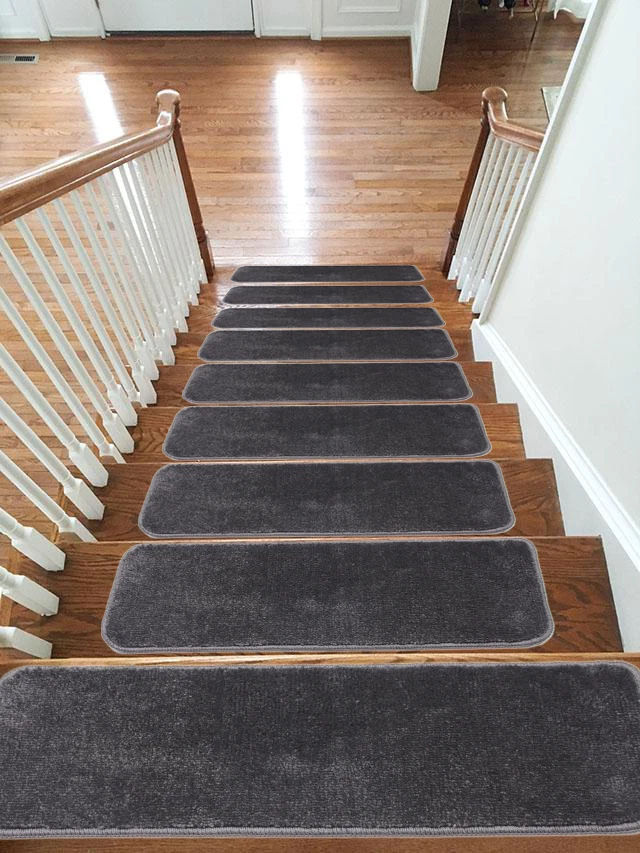 Stair Treads Carpet Pad Mat Rug Non Slip Skid Cleaning Machine Washable, 22x67cm - Image 3 of 4